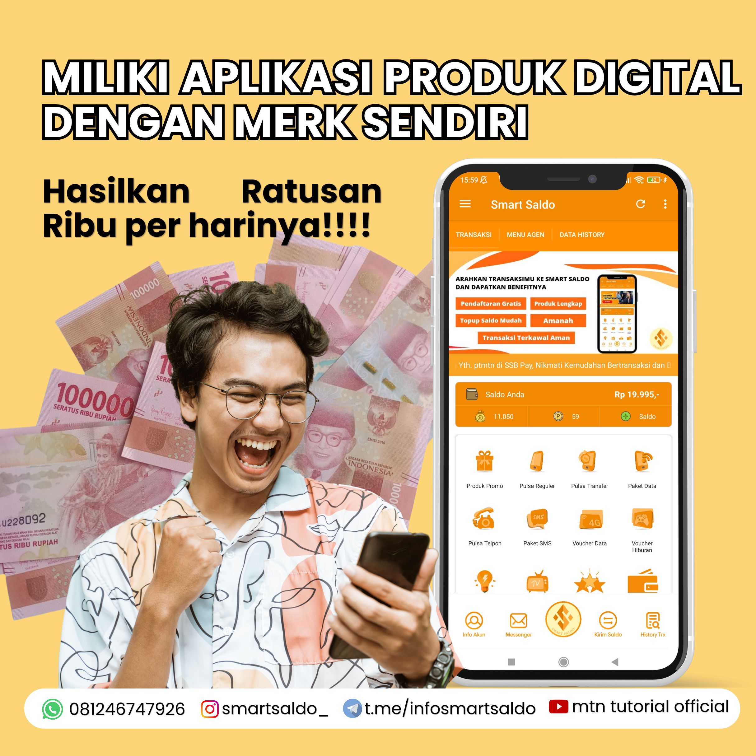 Miliki aplikasi digital dengan merk sendiri