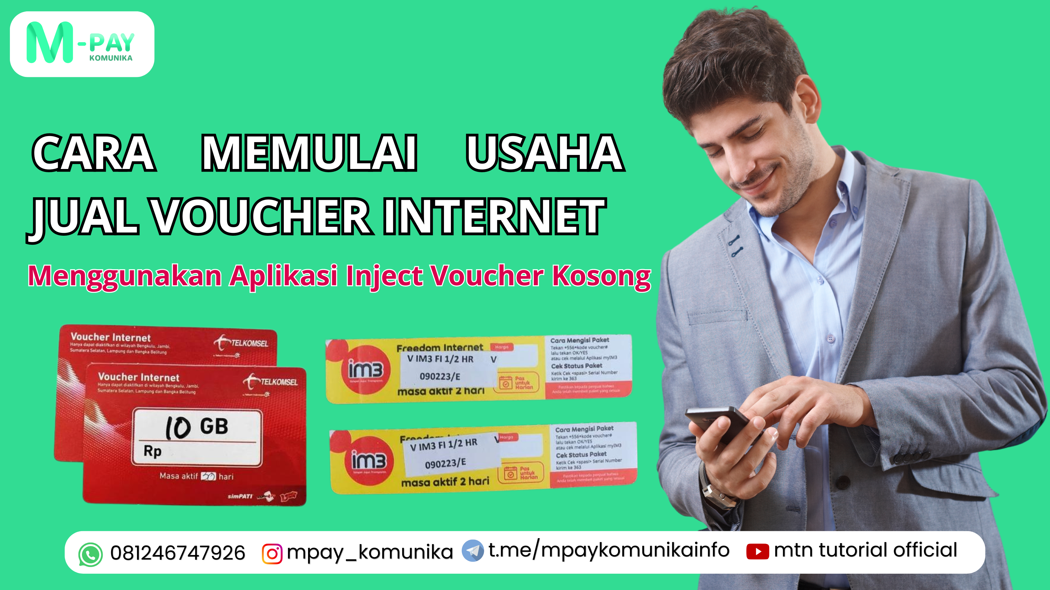 Cara Memulai Usaha Jual Voucher Internet Menggunakan Aplikasi Inject Voucher Kosong